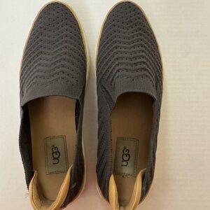 UGG Charcoal Knit Slip-Ons